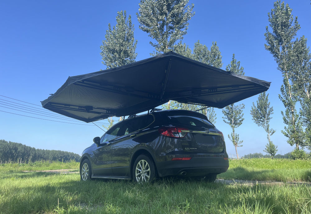 Tenda a sbalzo a 270 gradi - lato sinistro