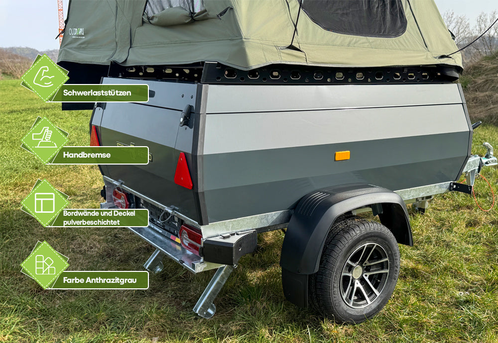 OnSite Pure Dachzelt-Anhänger + Dachzelt Compact