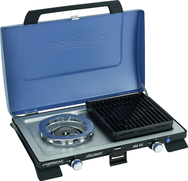 Gas cooker Camping Gaz Xcelerate 400 SG 2-burner incl. grill plates 50 mbar 2 x 2.2 kW